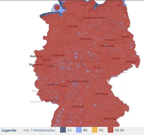 Netzabdeckung Deutschland