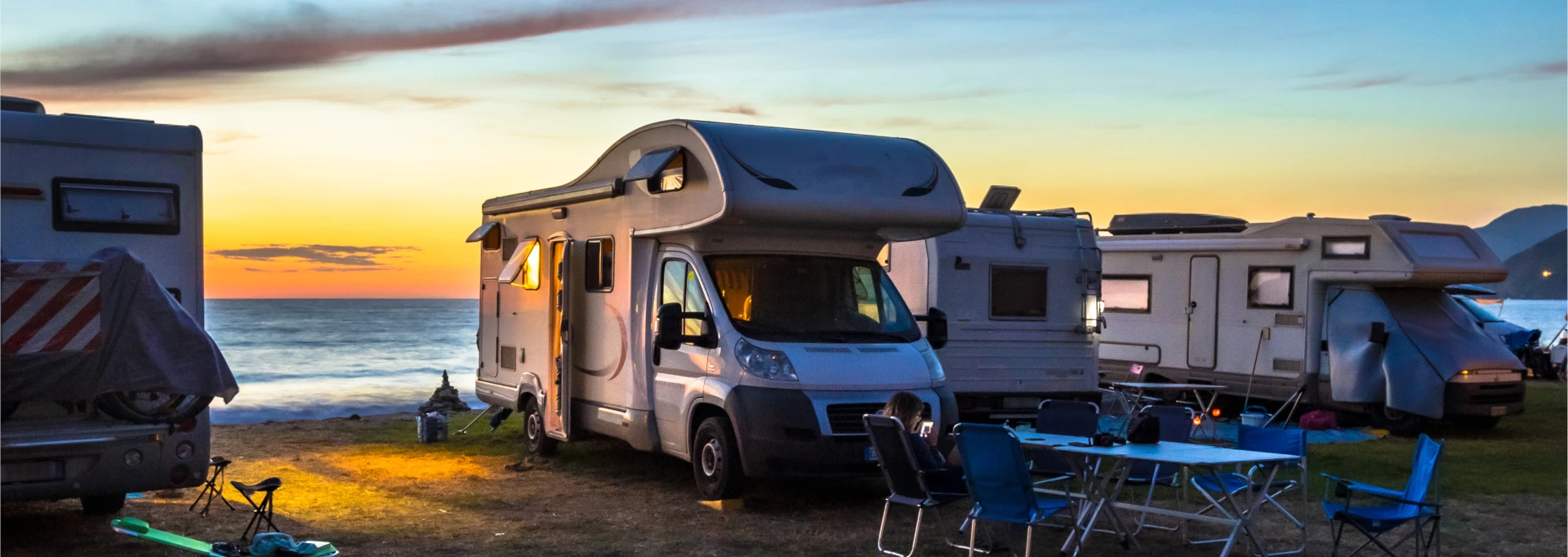 Mit dem Wohnmobil Campen am Meer